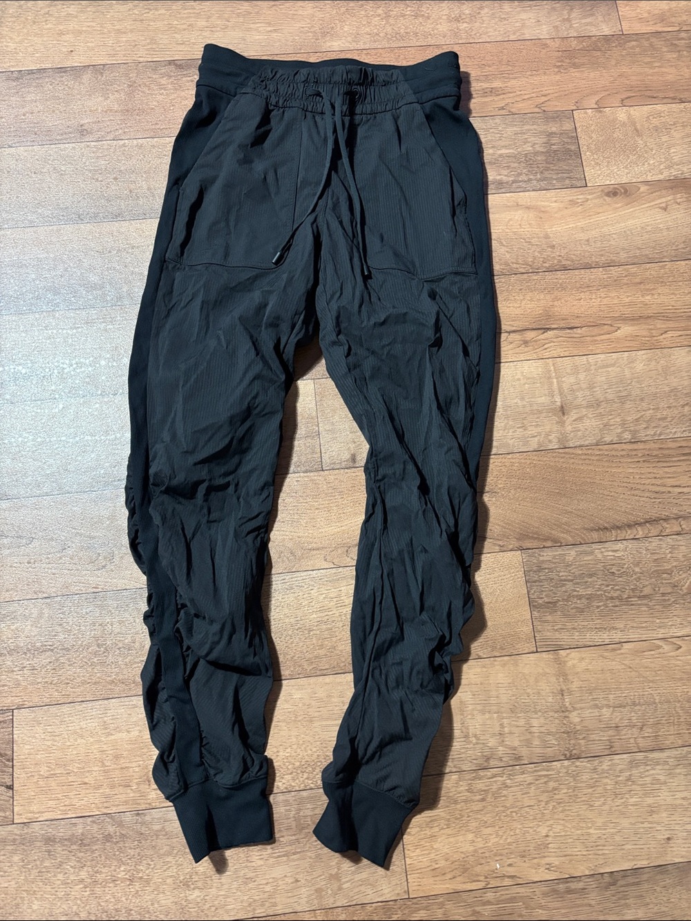 Lululemon dance studio styled joggers 4 black pockets drawstring athleisure yoga
